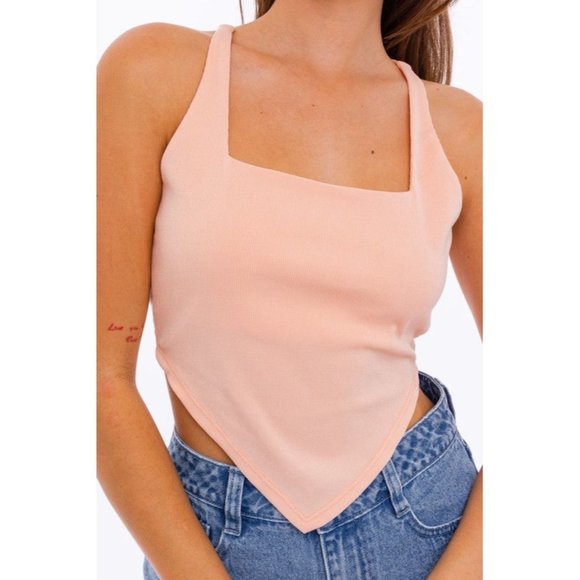 LE LIS CROSS OPEN BACK HANDKERCHIEF TOP - Picture 5 of 13